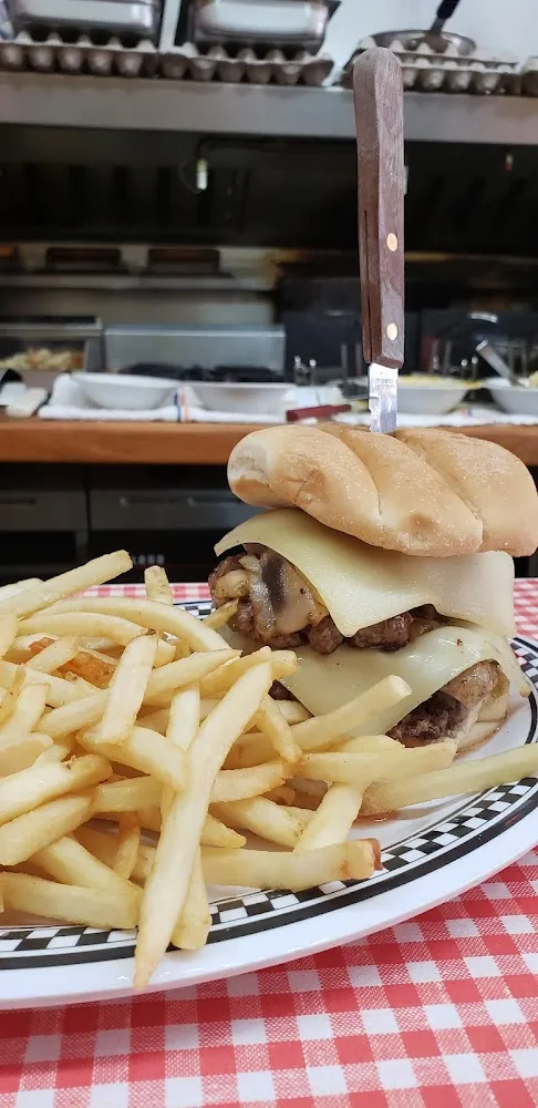 Mushroom Swiss Burger